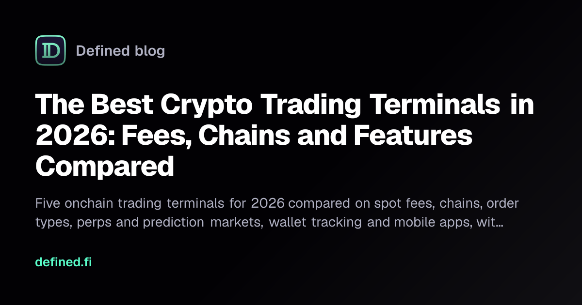 The Best Crypto Trading Terminals in 2026: Fees, Chains and Features ...